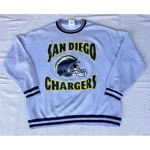 Vintage Lee Sport / San Diego Chargers Crewneck Sweatshirt / Gray / Size XL